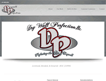 Tablet Screenshot of drywallperfection.com